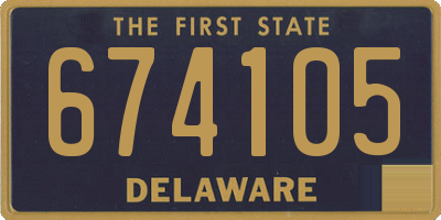 DE license plate 674105
