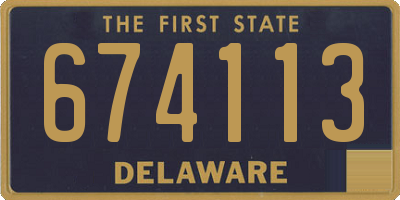DE license plate 674113