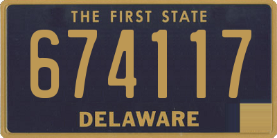 DE license plate 674117