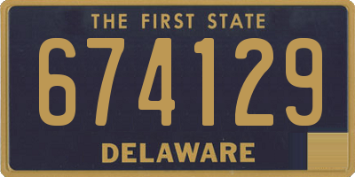 DE license plate 674129