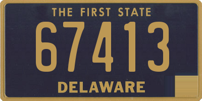 DE license plate 67413
