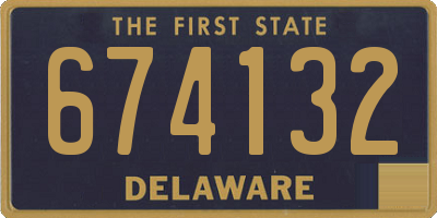 DE license plate 674132