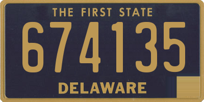 DE license plate 674135