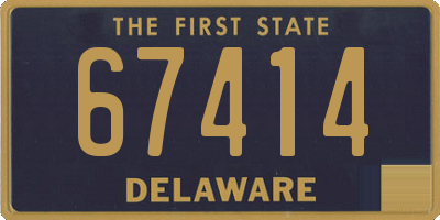 DE license plate 67414