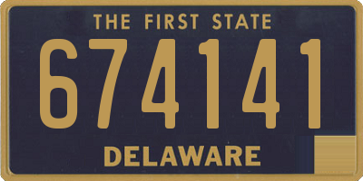 DE license plate 674141