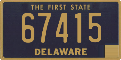 DE license plate 67415