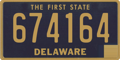 DE license plate 674164