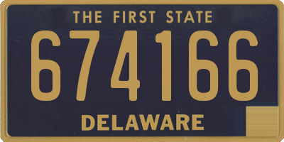 DE license plate 674166