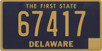 DE license plate 67417