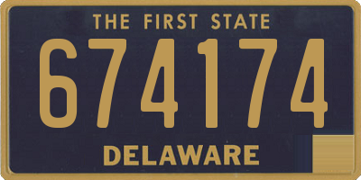 DE license plate 674174