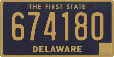 DE license plate 674180