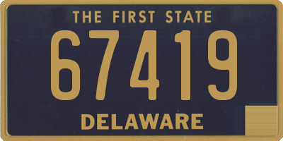 DE license plate 67419