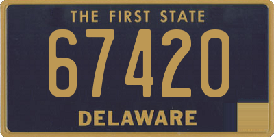 DE license plate 67420