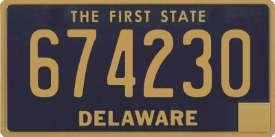 DE license plate 674230
