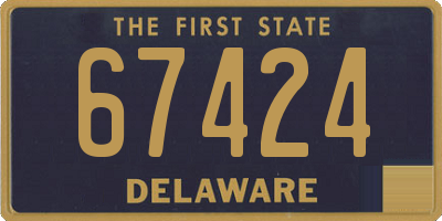 DE license plate 67424