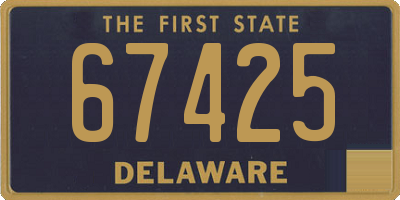 DE license plate 67425