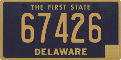 DE license plate 67426