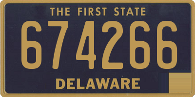 DE license plate 674266