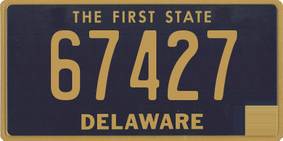 DE license plate 67427