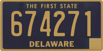 DE license plate 674271