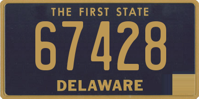 DE license plate 67428