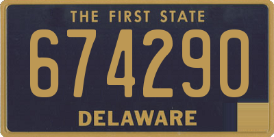 DE license plate 674290