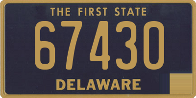 DE license plate 67430