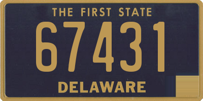 DE license plate 67431