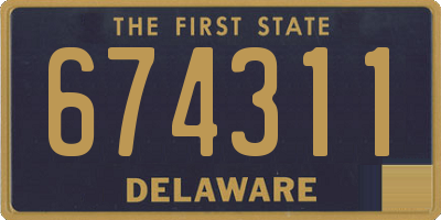 DE license plate 674311
