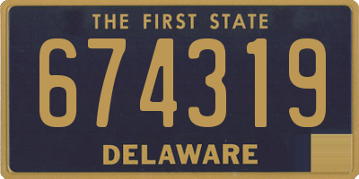 DE license plate 674319