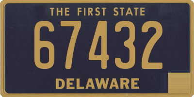 DE license plate 67432