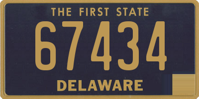 DE license plate 67434