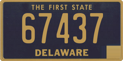 DE license plate 67437