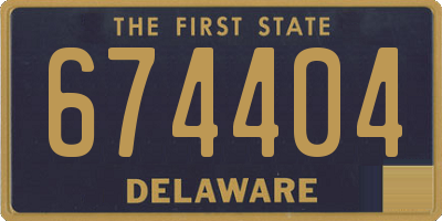 DE license plate 674404