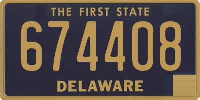 DE license plate 674408