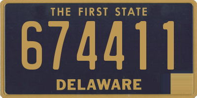 DE license plate 674411