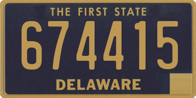 DE license plate 674415