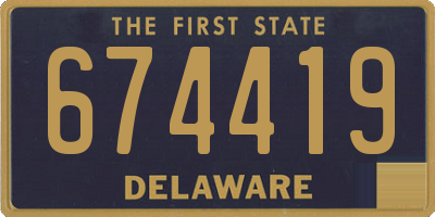 DE license plate 674419