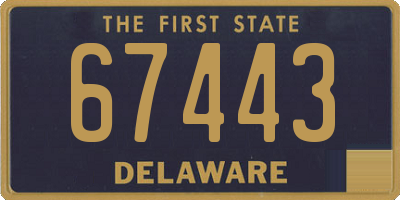 DE license plate 67443