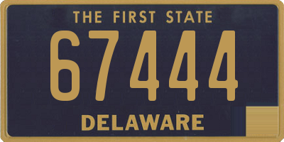 DE license plate 67444