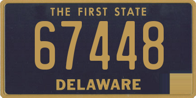 DE license plate 67448