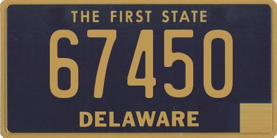 DE license plate 67450
