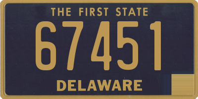 DE license plate 67451