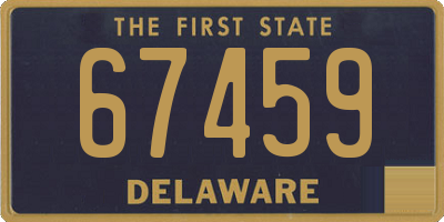 DE license plate 67459