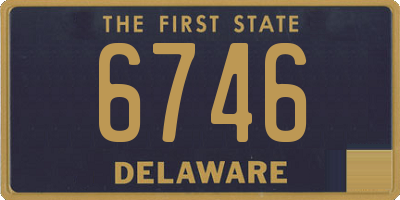 DE license plate 6746