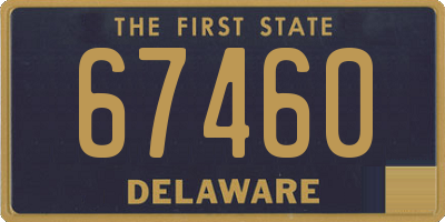 DE license plate 67460