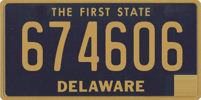 DE license plate 674606