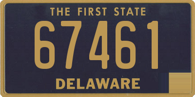 DE license plate 67461