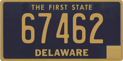 DE license plate 67462