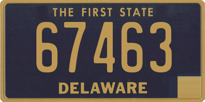 DE license plate 67463